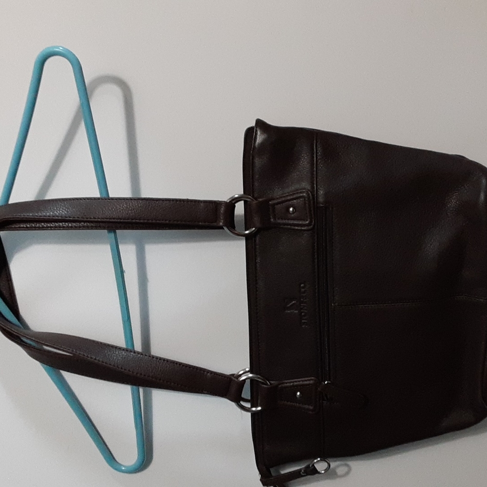 Stone & Co brown leather handbag